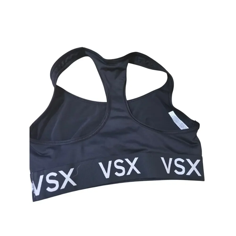 Victoria‎ Secret Sport Bra S Womens Black Wireless Not Padded Pullover Athletic